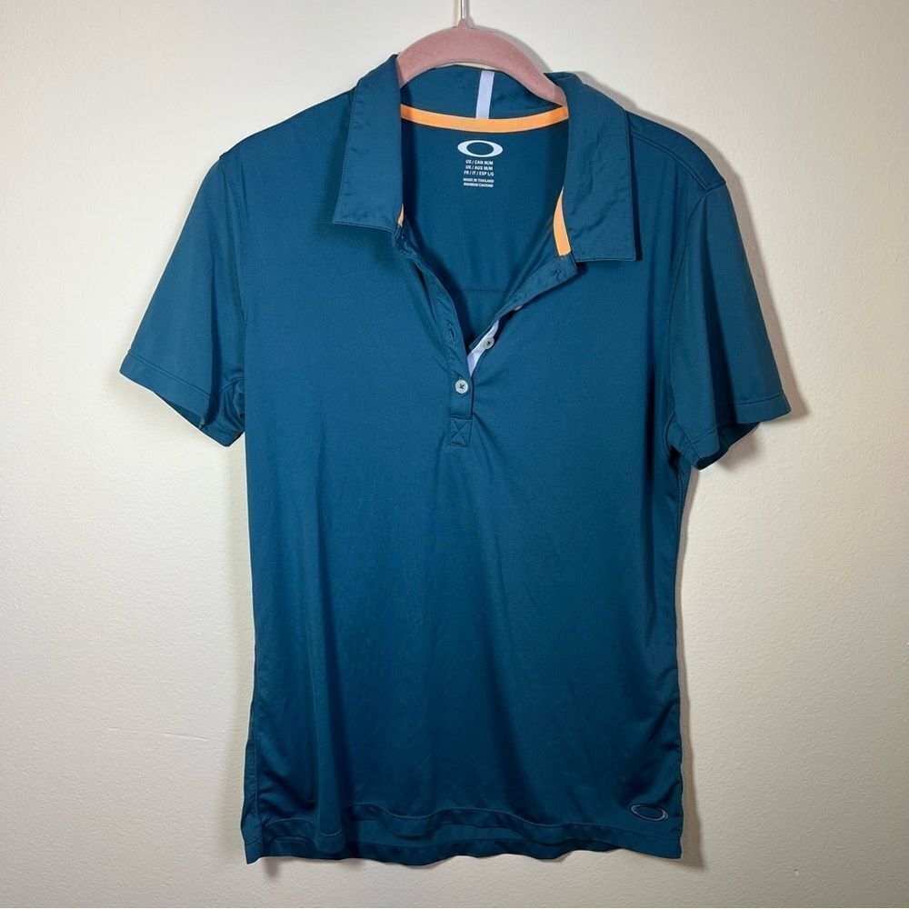 ✨ Oakley Women’s Teal Polo Shirt Medium